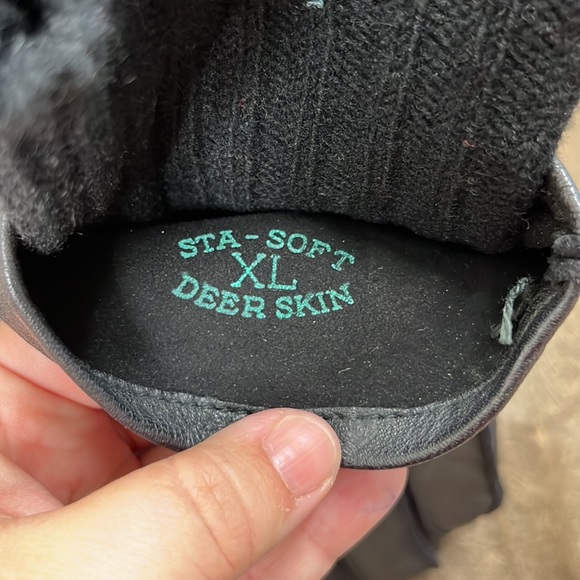 Deerskin Sweater Snap Leather Adjustable Gloves - Picture 4 of 6